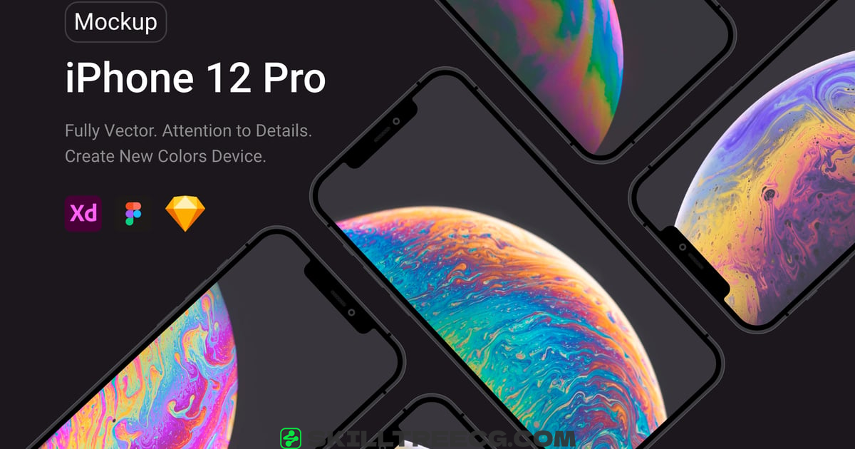 iPhone 12 Pro Black Mockup（102108）-技能树